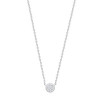 Collier argent médaillon pavé d'oxydes de zirconium