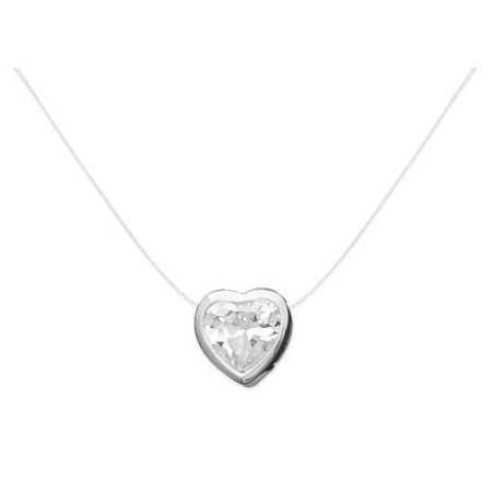 Collier argent coeur