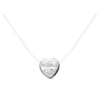 Collier argent coeur