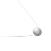 Collier argent vértitable perles biwa du japon de 5 mm