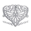 Collier argent coeur de 25 mm