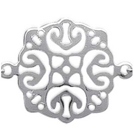 Bracelet argent pendenloques style charleston de 14 mm