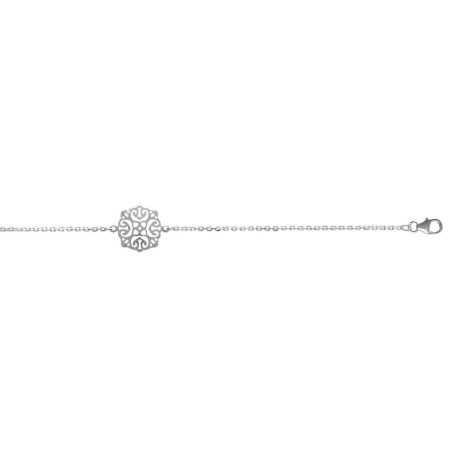 Bracelet argent pendenloques style charleston de 14 mm