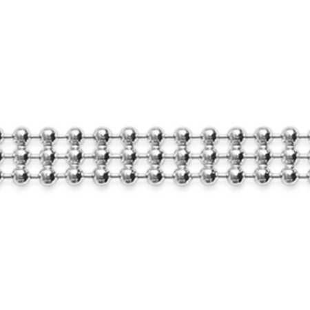 Bracelet argent 3 rangs de boules