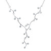 Collier argent motifs végétal