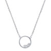 Collier argent oxydes de zirconium