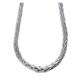 Collier argent maille palmier dégradée de 8 mm - Bijouterieonline.com