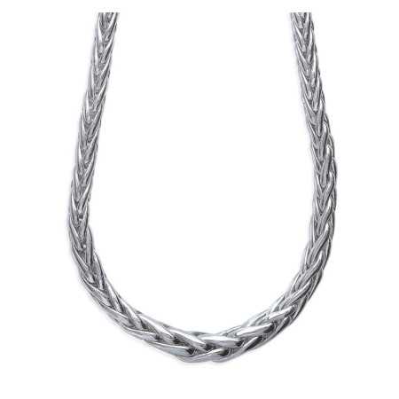 Collier argent maille palmier dégradée de 8 mm - Bijouterieonline.com