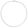 Collier argent maille omega ronde de 1,60 mm