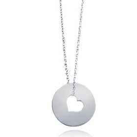Collier argent disque de 24 mm - Bijouterieonline.com