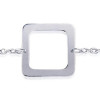 Bracelet argent motifs carrés de 14 mm