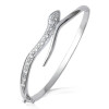Bracelet jonc argent serpent