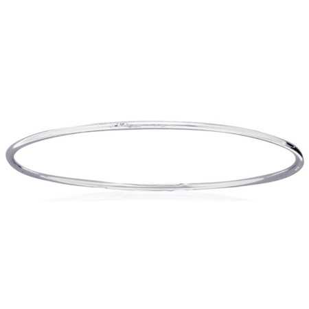 Bracelet jonc argent tube de 2 mm