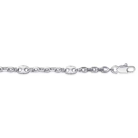 Bracelet argent grains de café de 6 mm - Bijouterieonline.com