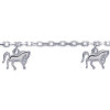 Bracelet argent chevaux en breloques