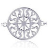 Collier argent ornement ajouré au décor solaire de 25 mm