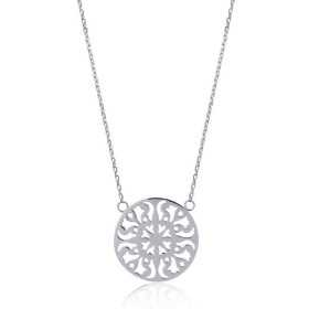 Collier argent ornement ajouré au décor solaire de 25 mm - Bijouterieonline.com