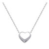 Collier argent coeur ajouré de 15 mm