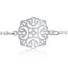 Collier argent médaillon style charleston de 14 mm