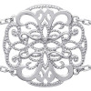 Bracelet argent gros motif ajouré style charleston de 23 mm
