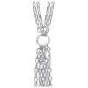 Collier argent mailles fantaisie