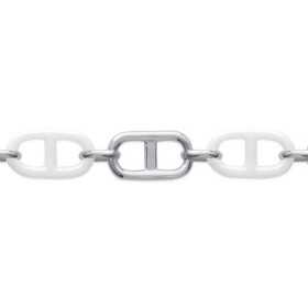 Bracelet argent céramique blanche et en argent