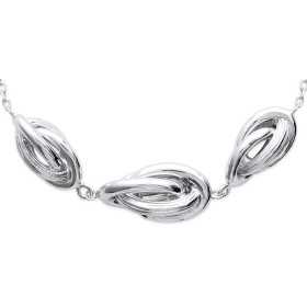Collier argent enssemble de 3 noeuds antillais