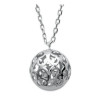 Collier argent cage à émotions de 12 mm