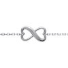 Bracelet argent coeur infini