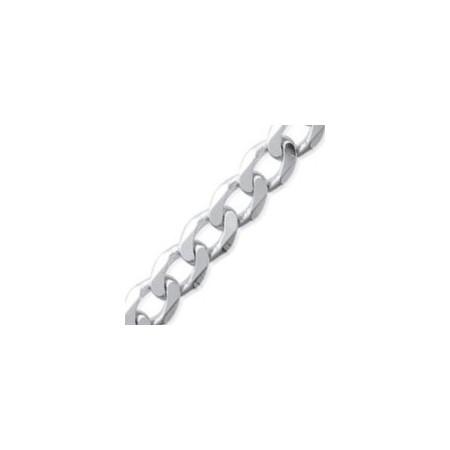 Chaîne en argent maille gourmette 8 mm