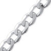 Chaîne en argent maille gourmette 8 mm