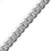 Chaîne en argent maille anglaise bombée 3,20 mm