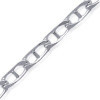 Chaîne en argent maille marine plate 3 mm