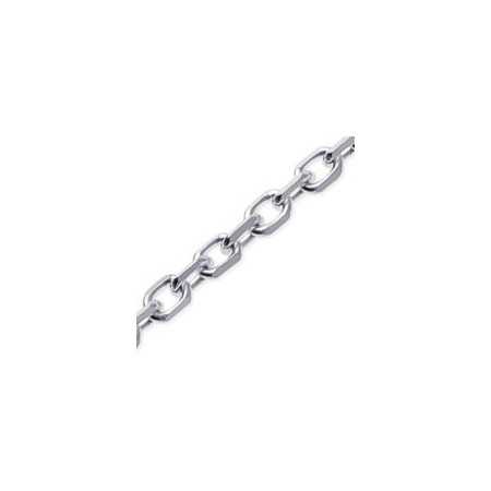 Chaîne en argent maille forçat diamantée 1,30 mm