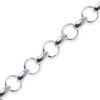 Chaîne en argent maille jaseron allégée 4 mm