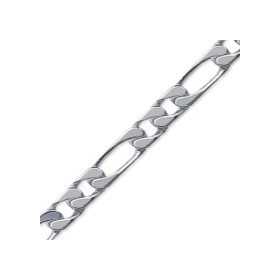 Chaîne en argent maille figaro 4 mm