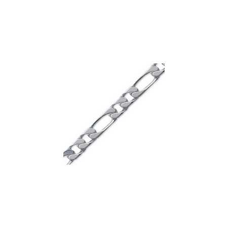 Chaîne en argent maille figaro 4 mm - Bijouterieonline.com