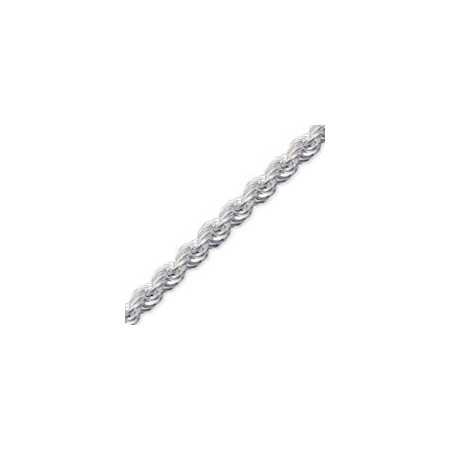 Chaîne en argent maille corde ronde 4 mm - Bijouterieonline.com