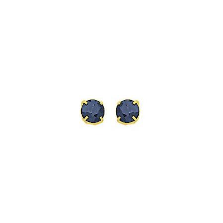 Clous d'oreilles saphirs