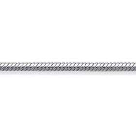 Chaîne de cheville en argent maille serpent