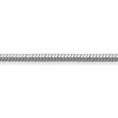 Chaîne de cheville en argent maille serpent