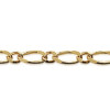 Chaîne de cheville plaqué or avec maille cheval