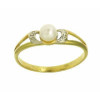 Bague aleyna en or avec perle de culture