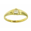Bague mixte alicia en or avec zirconia