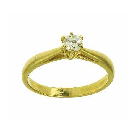 Bague aliette en or avec zirconia