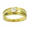 Bague mixte amalia en or avec zirconia