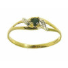 Bague anaël en or avec saphir