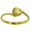 Bague anastasia en or avec citrine
