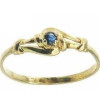 Bague angèle en or avec saphir
