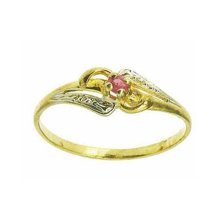 Bague angelina en or avec rubis